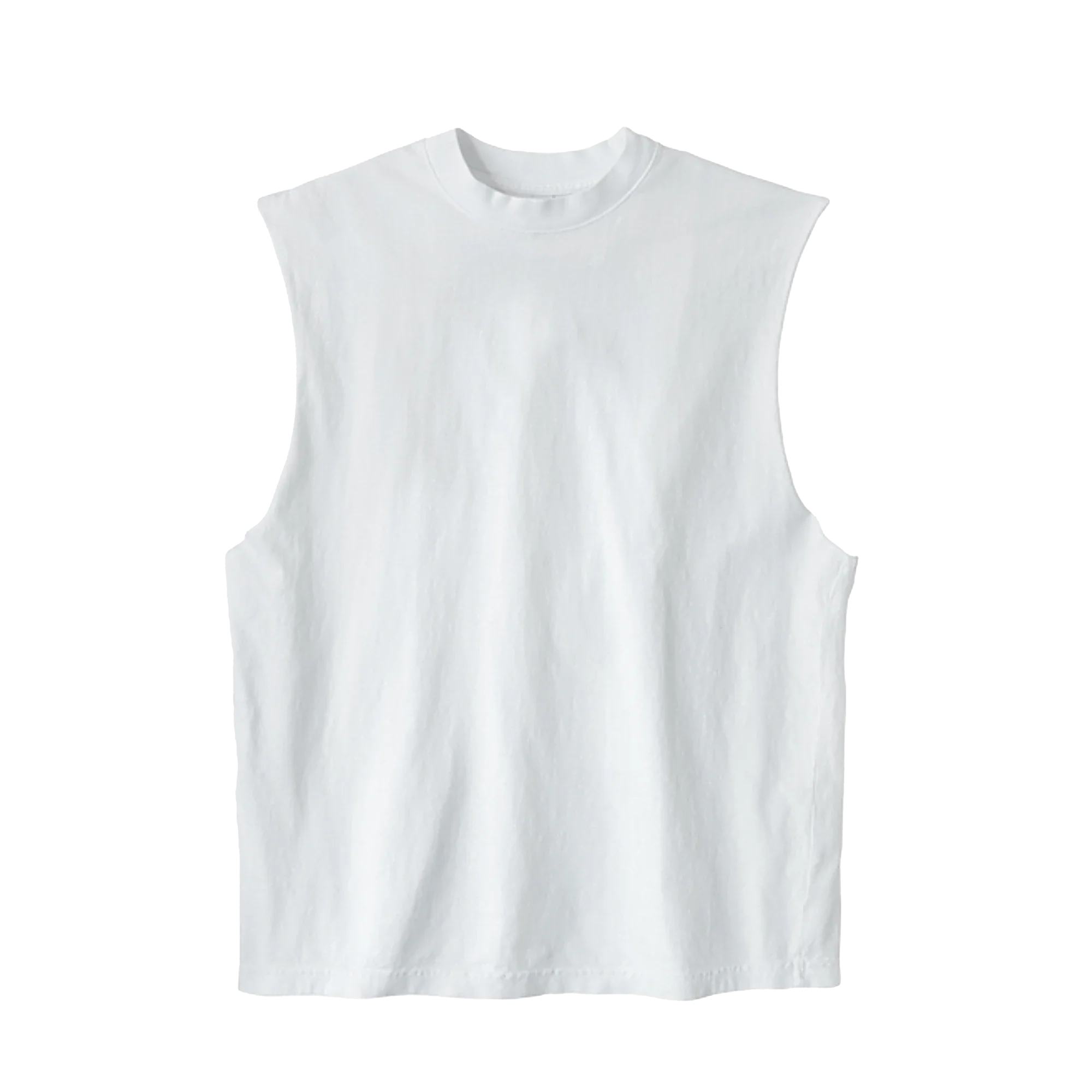 CDL Cutting Sleeveless Tee Sサイズ 白 LA Apparel Sleeveless Tee White Print | NYC Factory