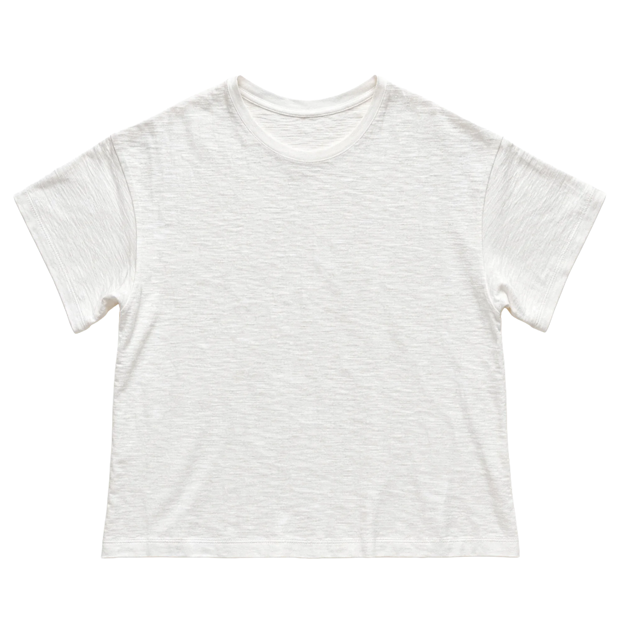 Slub Cotton White Tee