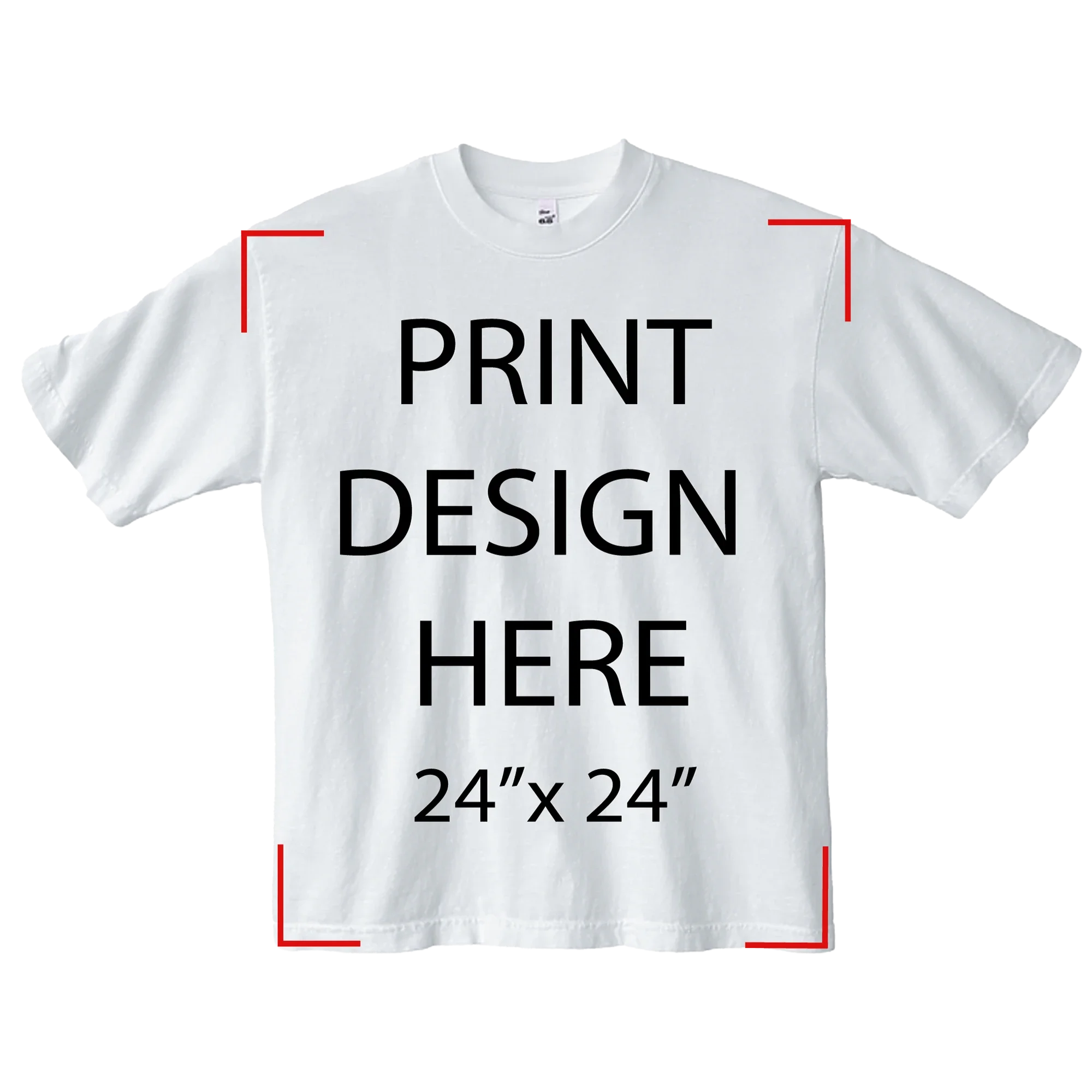 LA Apparel 1801GD White Print